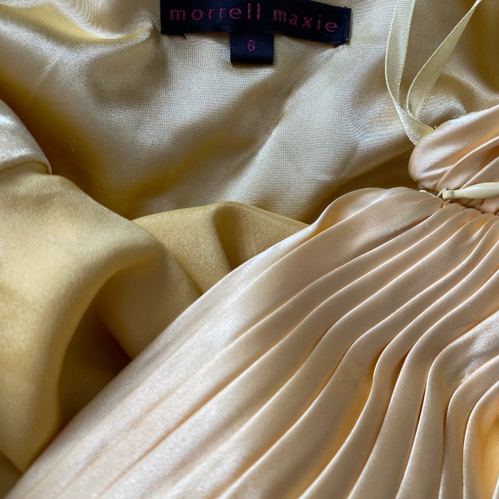 Morrell Maxie Formal Gown Gold w/ Beaded Detail - Picture 5 of 5